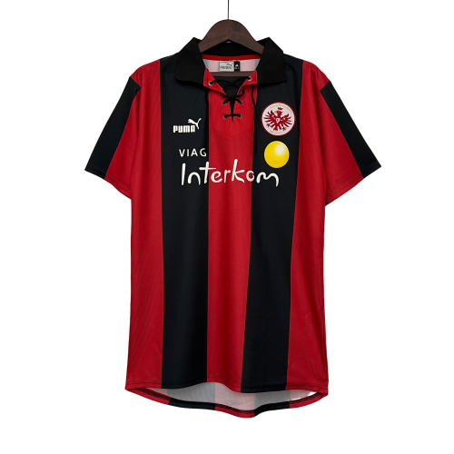 Camisa Retrô Eintratch Frankfurt Puma 1999/00 Vermelho e Preto