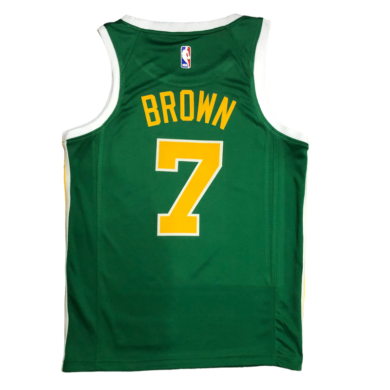 Regata NBA Boston Celtics Gold Nike Authentic Brown 7 - Verde