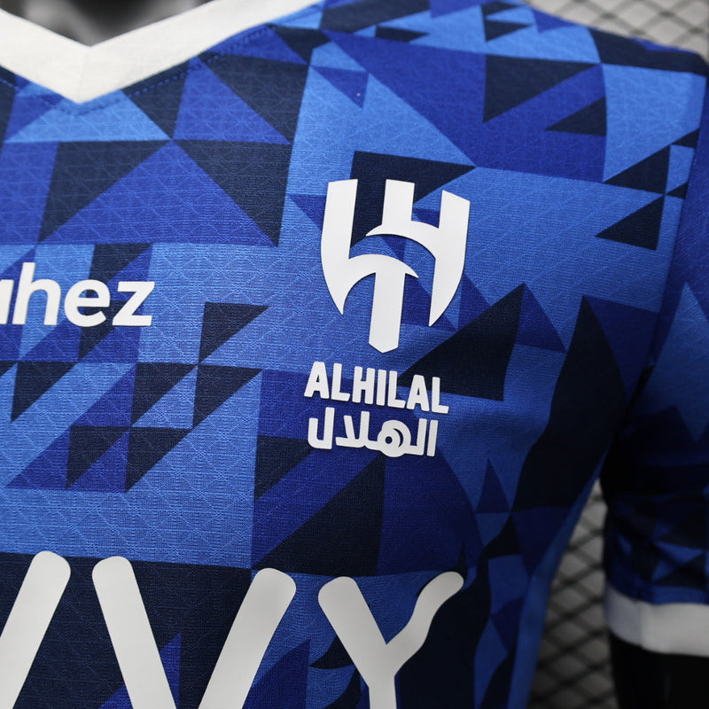 Camisa Al-Hilal Home 2024/25 Jogador Puma Masculino - Azul e Branca