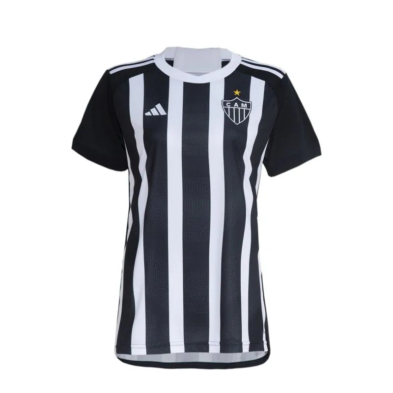 Camisa Atlético Mineiro I 24/25 Torcedor Adidas Feminina - Preto e Branco