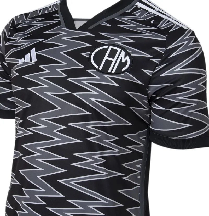 Camisa Atlético Mineiro III 24/25 Torcedor Adidas Masculina - Cinza e Preto