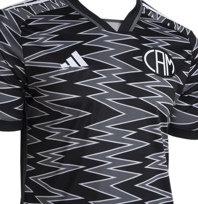 Camisa Atlético Mineiro III 24/25 Torcedor Adidas Masculina - Cinza e Preto