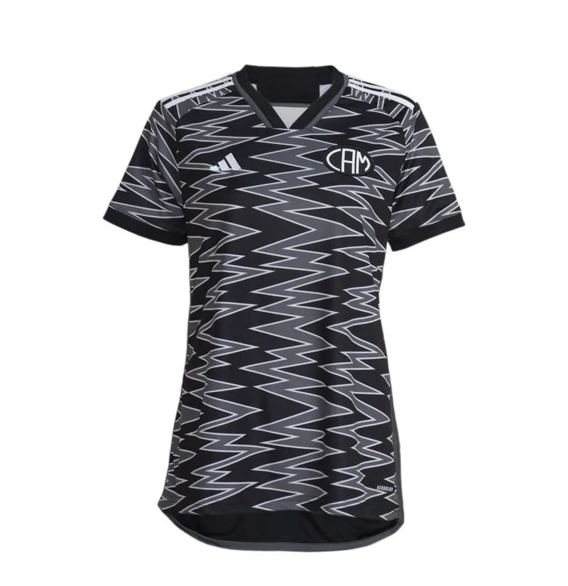 Camisa Atlético Mineiro III 24/25 Torcedor Adidas Feminina - Cinza e Preto