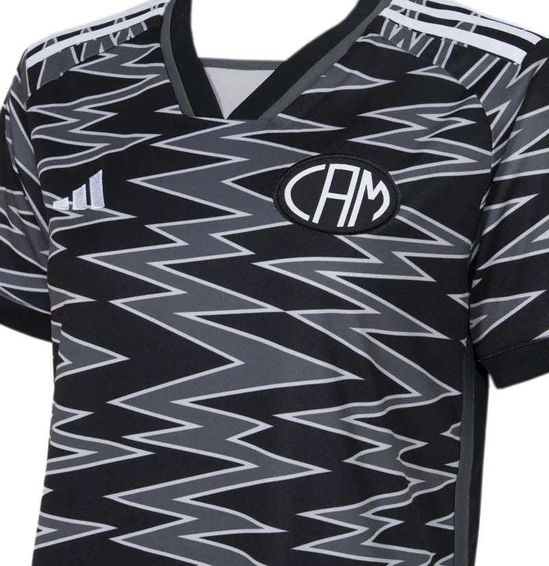 Camisa Atlético Mineiro III 24/25 Torcedor Adidas Feminina - Cinza e Preto