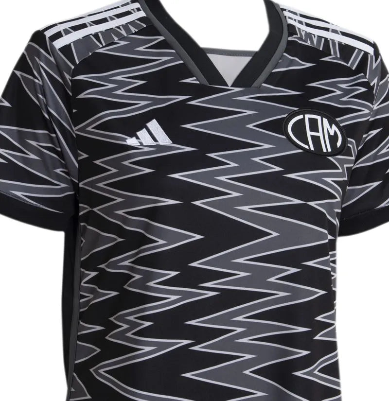 Camisa Atlético Mineiro III 24/25 Torcedor Adidas Feminina - Cinza e Preto