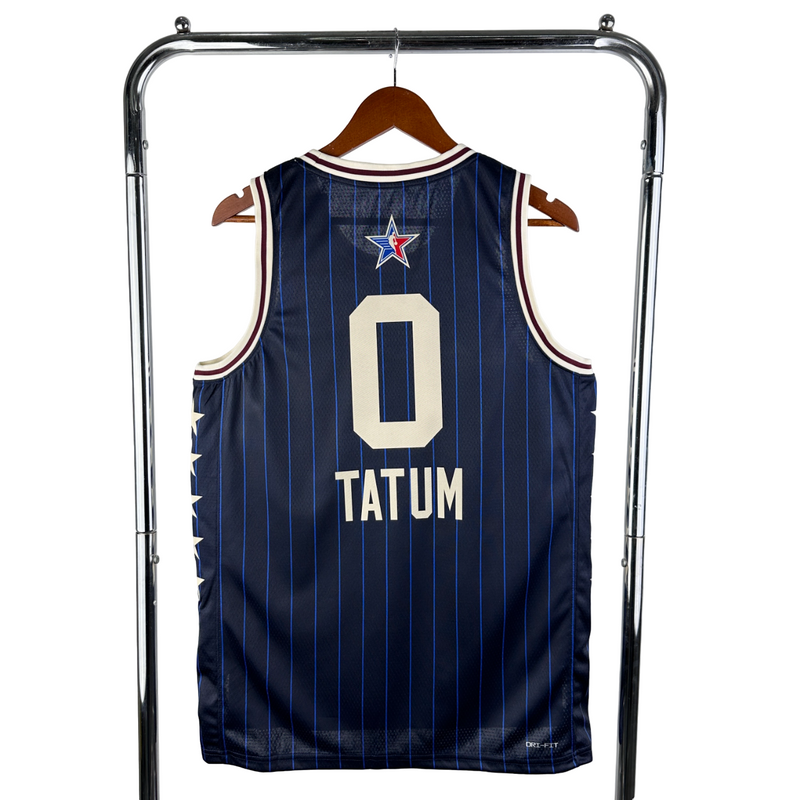 Regata NBA Boston Celtics Jordan Authentic Tatum 0 - Azul