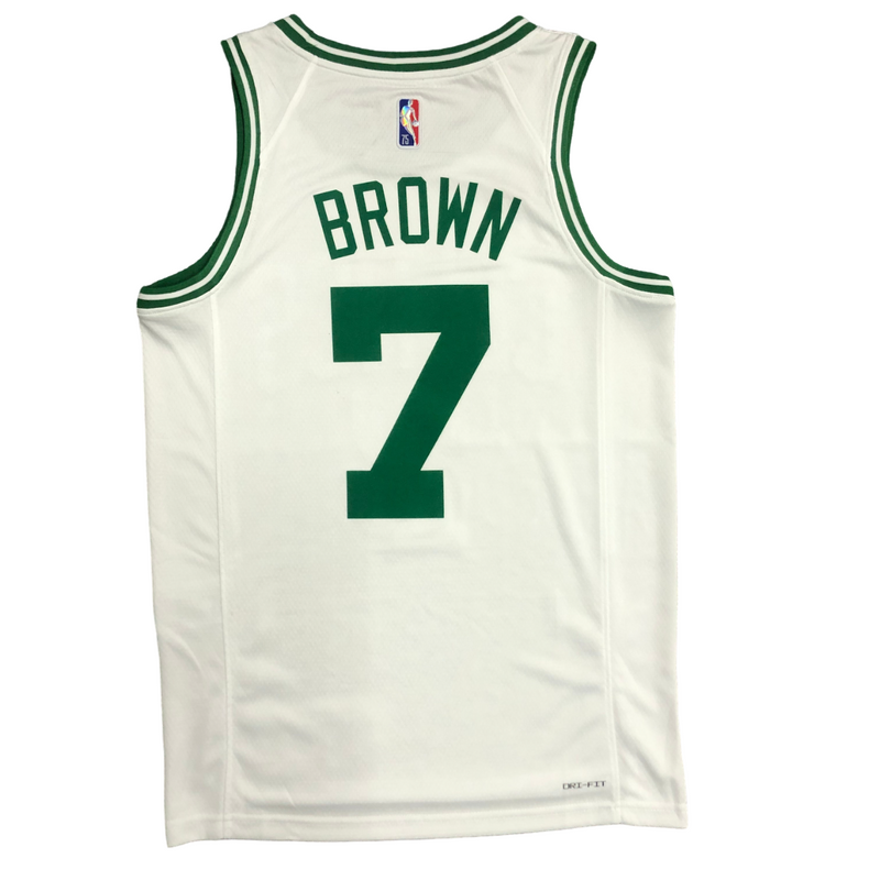 Regata NBA Boston Celtics 75 Anniversary Nike Authentic Brown 7 - Branca