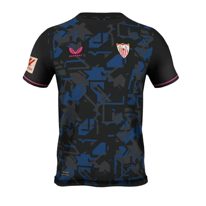 Camisa Sevilla Third 23/24 s/n° Torcedor Masculino - Preta e Azul