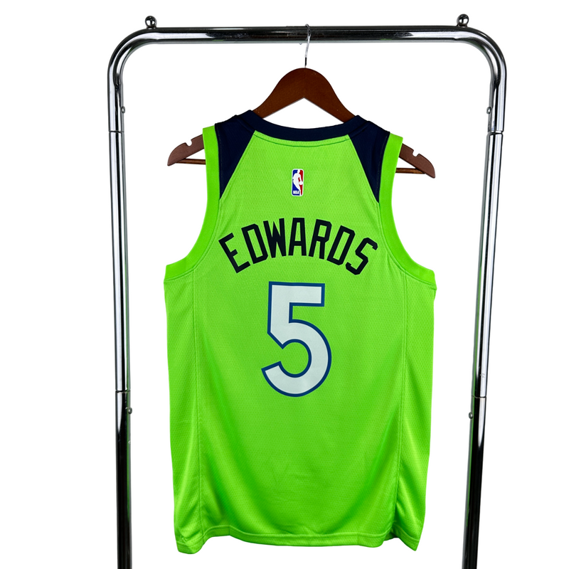 Regata NBA Minnesota Timberwolves Jordan Authentic Edwards 5 - Verde