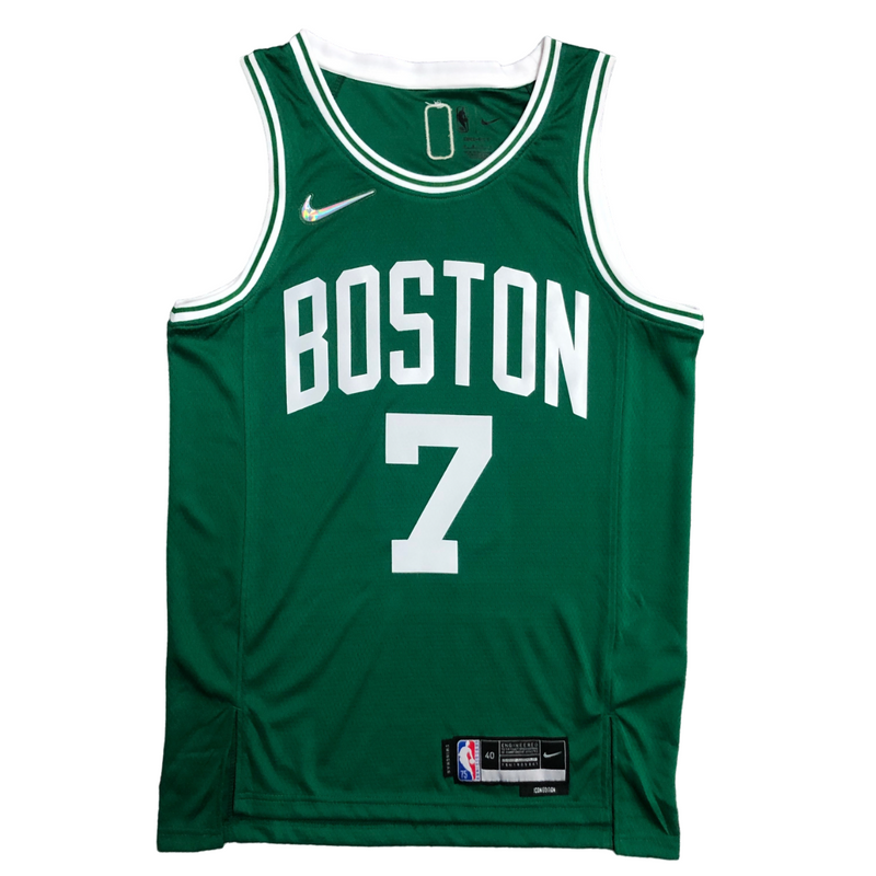 Regata NBA Boston Celtics 75 Anniversary Nike Authentic Brown 7 - Verde