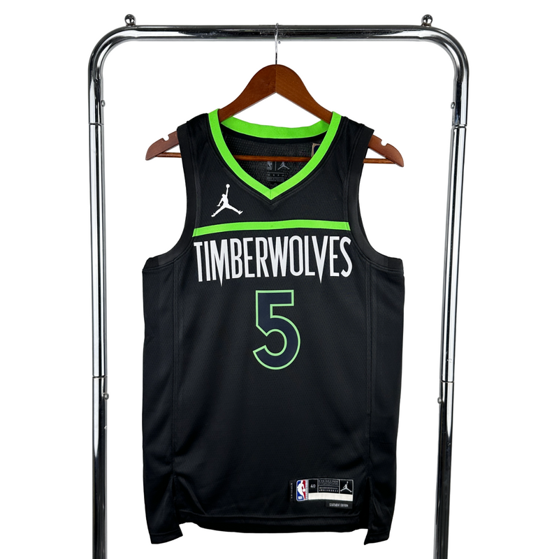 Regata NBA Minnesota Timberwolves Jordan Authentic Edwards 5 - Preta