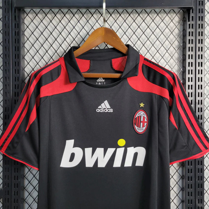 Camisa Retrô Milan III Adidas 2007/08 Masculino Preto