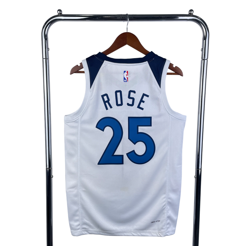 Regata NBA Timberwolves Nike Authentic Rose 25 - Branca