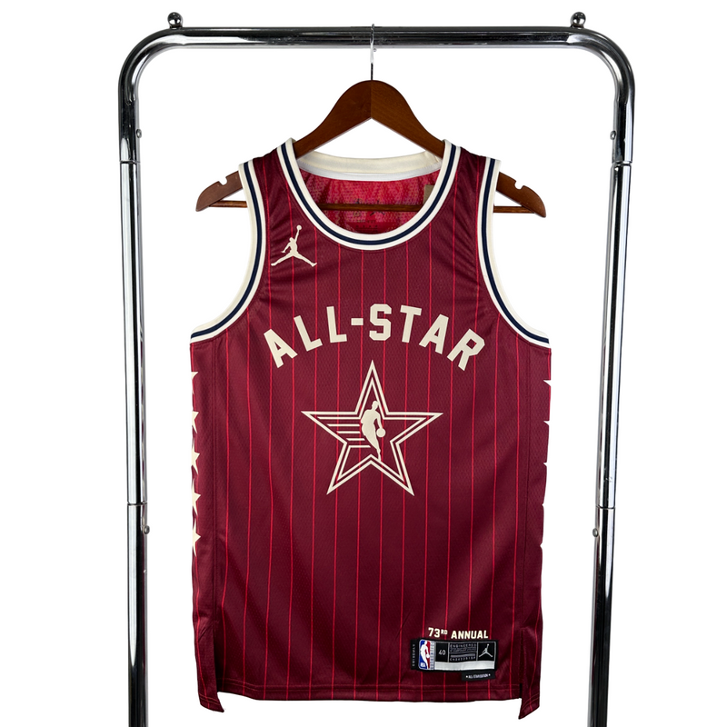 Regata NBA Minnesota Timberwolves All Star Jordan Authentic Edwards 5 - Vermelha