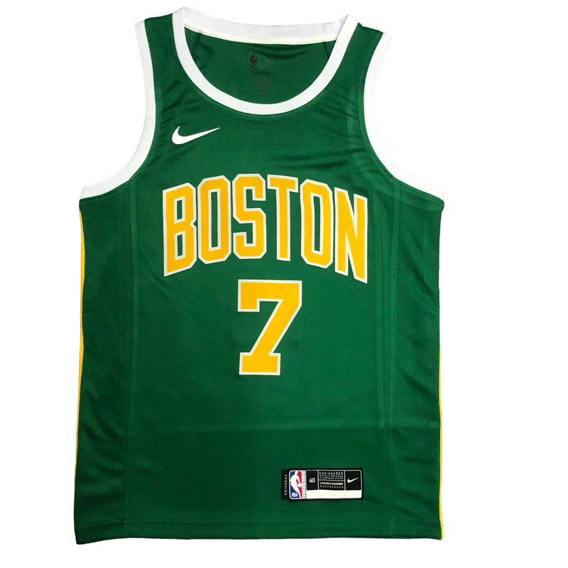 Regata NBA Boston Celtics Gold Nike Authentic Brown 7 - Verde