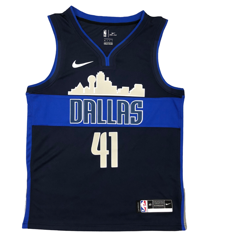 Regata NBA Dallas Mavericks Nike Authentic Nowitzki 41 - Azul