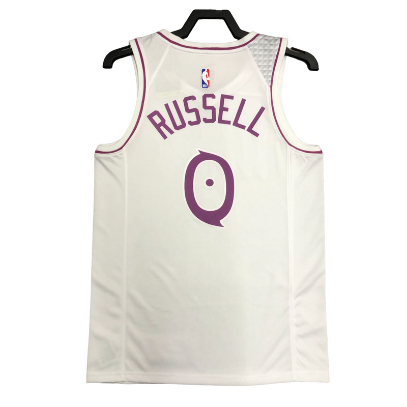 Regata NBA Minnesota Timberwolves Nike Authentic Russell 0 - Branca