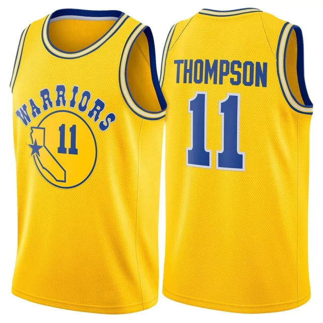 Regata NBA Golden State Warriors Classic Edition Nike Authentic Swingman Thompson 11 - Amarela