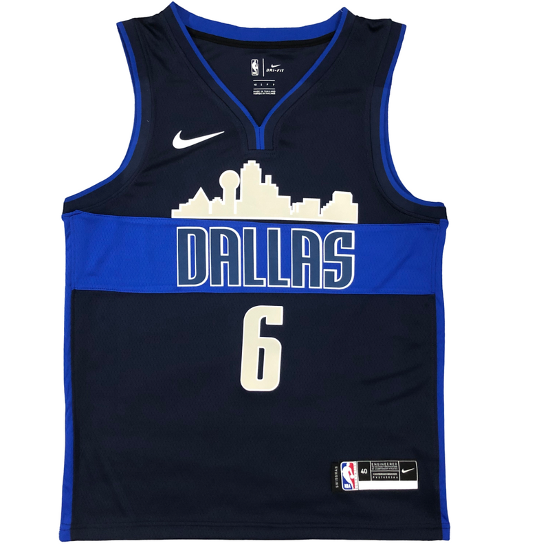 Regata NBA Dallas Mavericks Nike Authentic Porzingis 6 - Azul