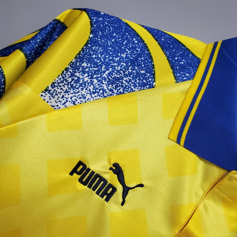 Camisa Retrô Parma Puma 1995/97 Masculino Amarelo e Azul