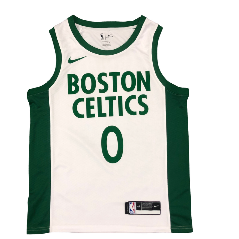 Regata NBA Boston Celtics City Edition Nike Authentic Tatum 0 - Branca