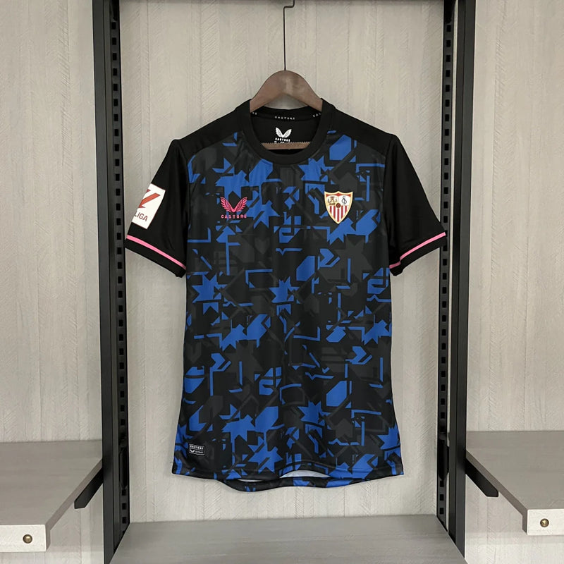 Camisa Sevilla Third 23/24 s/n° Torcedor Masculino - Preta e Azul