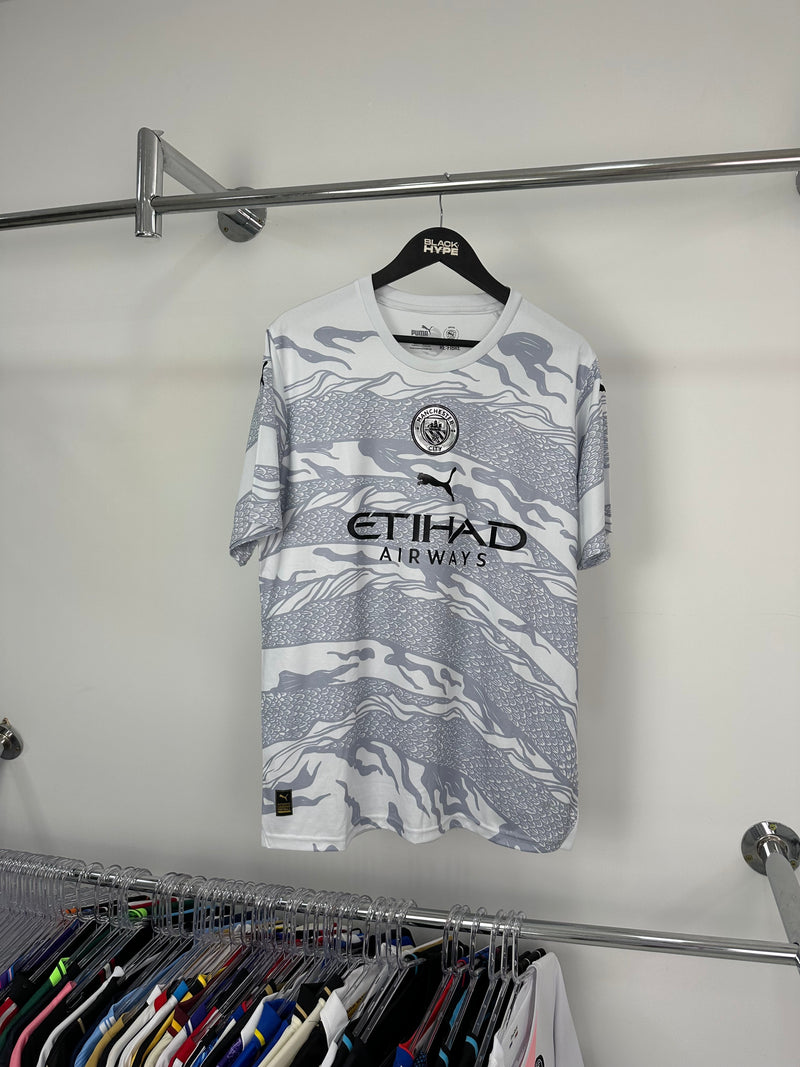 Camisa Manchester City “Ano do Dragão de Madeira” 24/25 s/n° Torcedor Masculina - Cinza