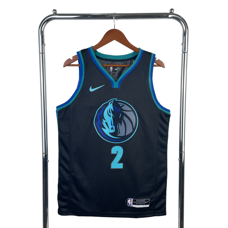 Regata NBA Dallas Mavericks City Edition Nike Authentic Irving 2 - Preta