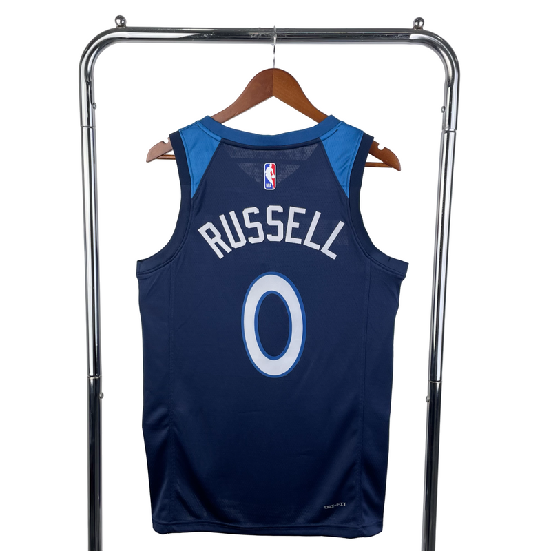 Regata NBA Timberwolves Nike Authentic Russell 0 - Azul