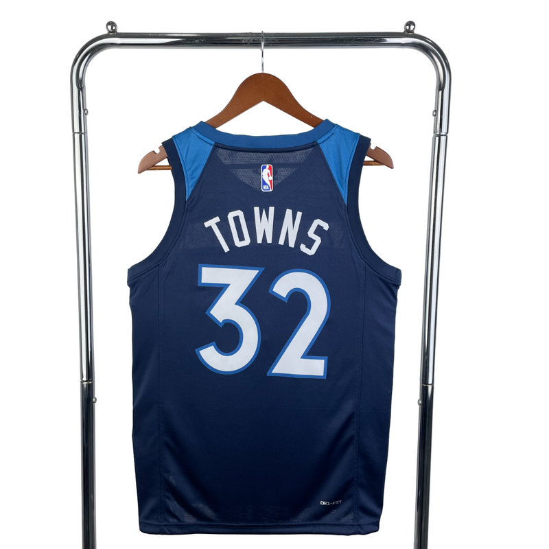 Regata NBA Timberwolves Nike Authentic Towns 32 - Azul