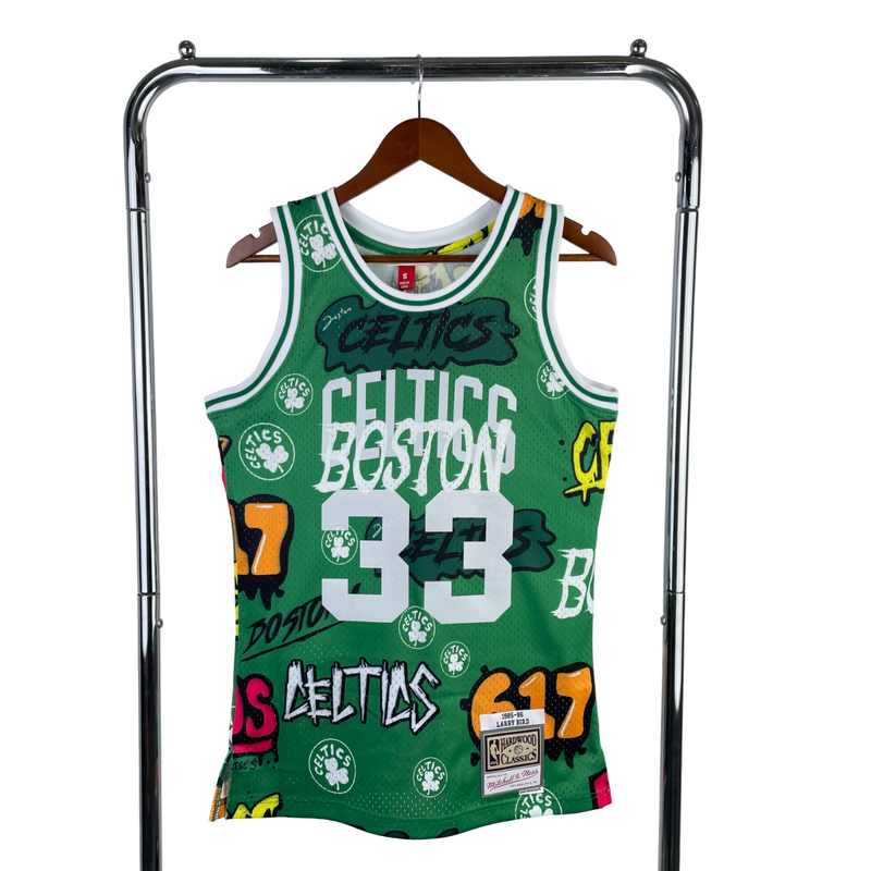 Regata NBA Boston Celtics Mitchell & Ness 1985/1986 Authentic Bird 33 - Verde