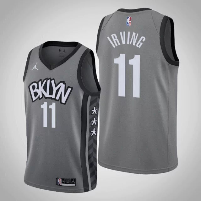 Regata NBA Brooklyn Nets Jordan Authentic Irving 11 - Cinza