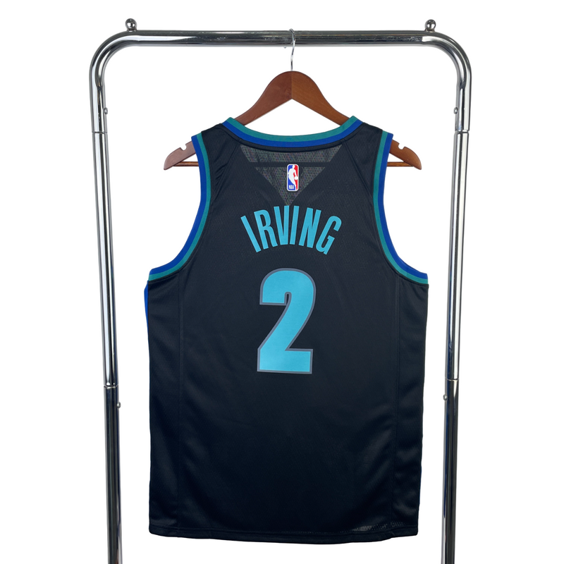 Regata NBA Dallas Mavericks City Edition Nike Authentic Irving 2 - Preta