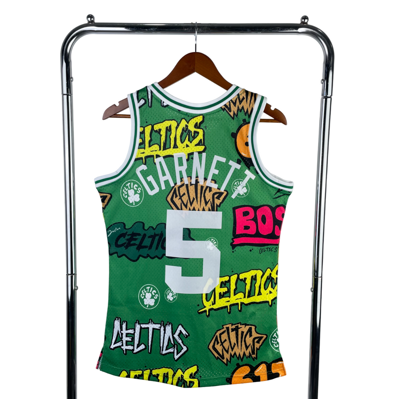 Regata NBA Boston Celtics Mitchell & Ness 1985/1986 Authentic Garnett 5 - Verde