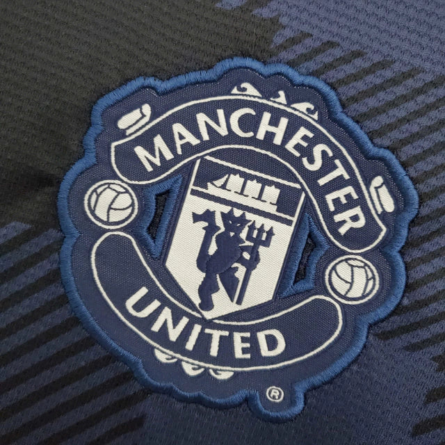 Camisa Manchester United Retrô 2013/2014 Azul Marinho - Nike