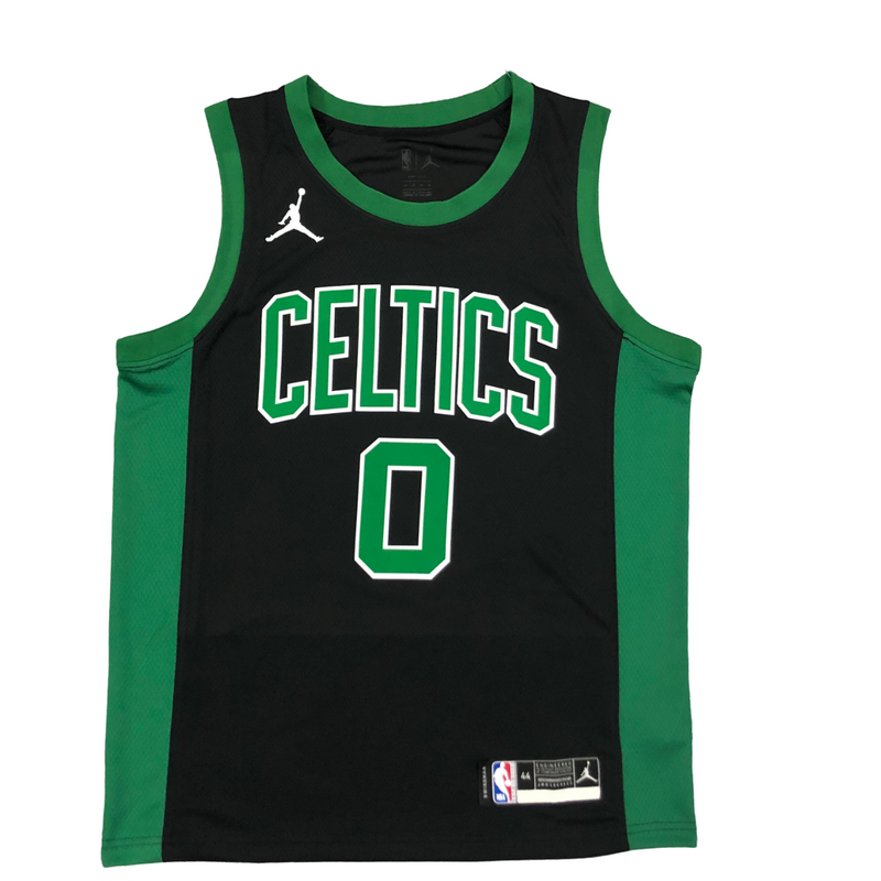 Regata NBA Boston Celtics Jordan Authentic Tatum 0 - Preta e Verde