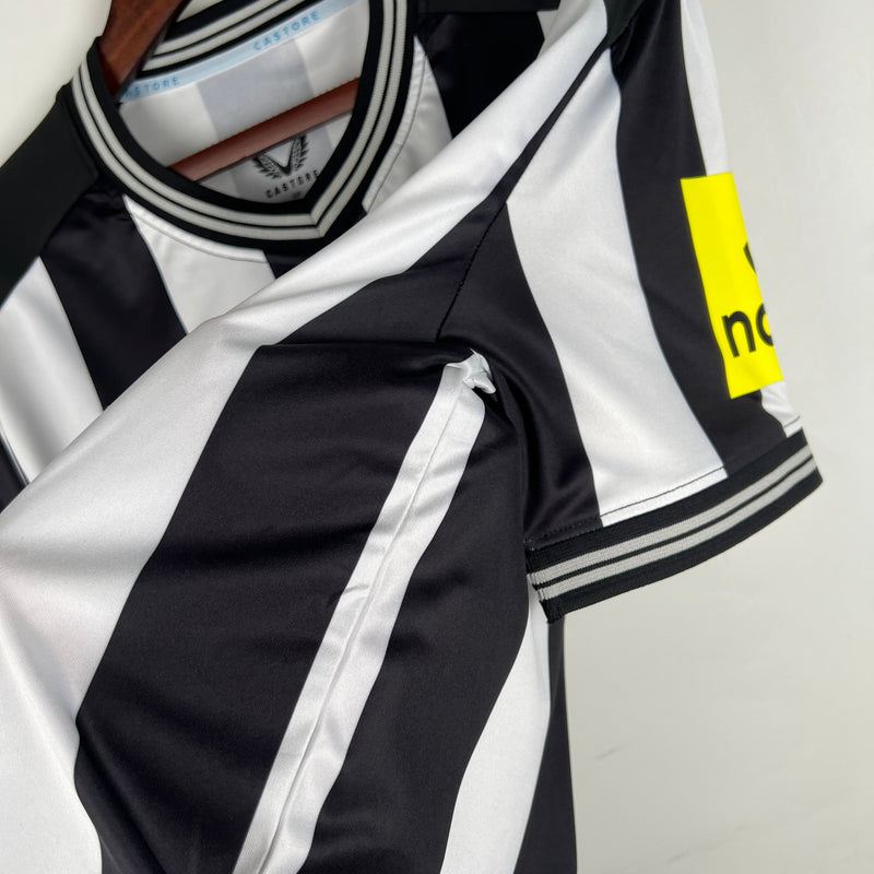 Camisa Newcastle United I 23/24 Castore - Preto e Branco