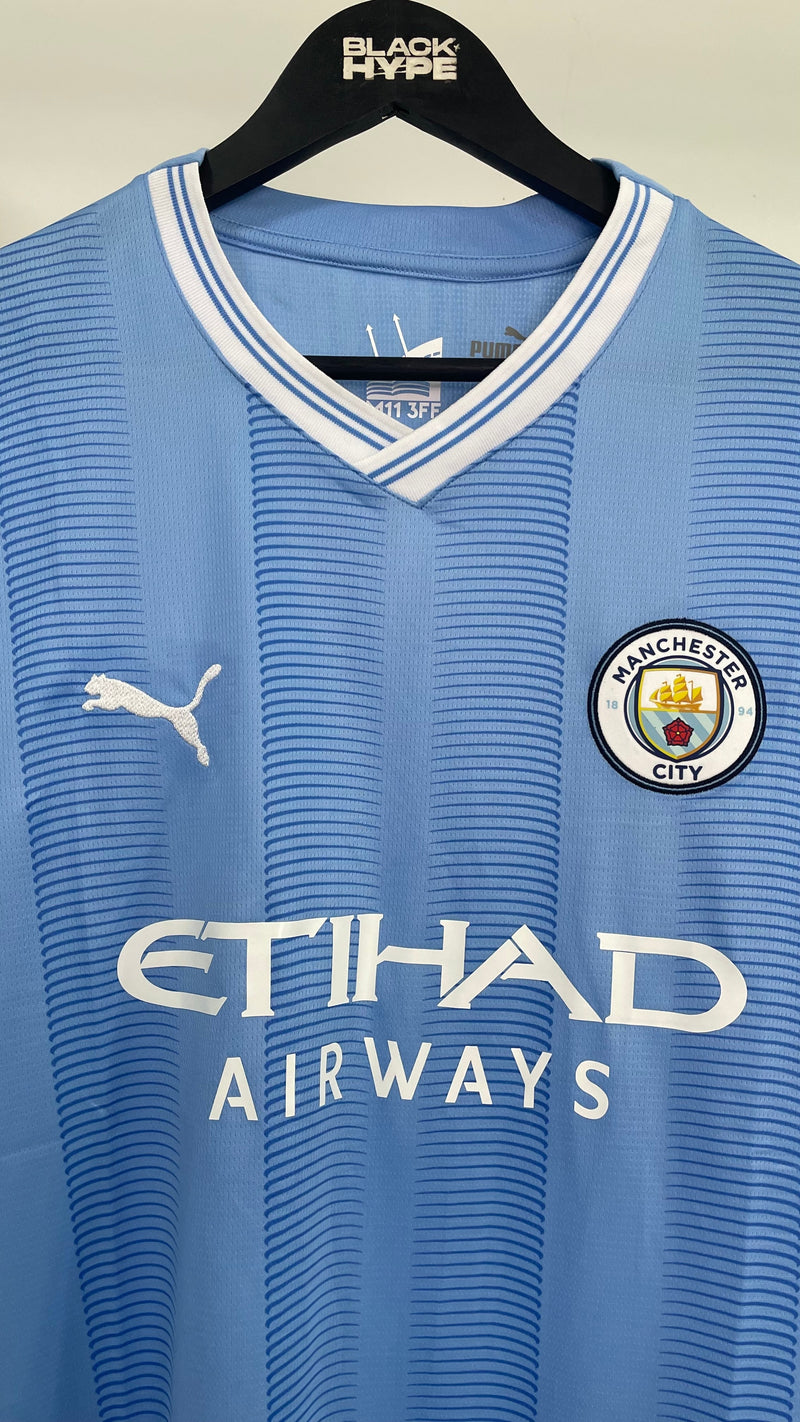 Camisa Manchester City Home 23/24 s/n° Torcedor Masculina - Azul