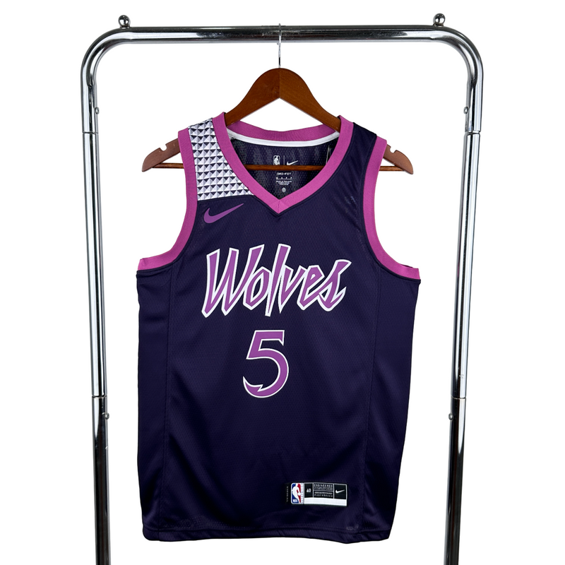 Regata NBA Minnesota Timberwolves Nike Authentic Edwards 5 - Roxa