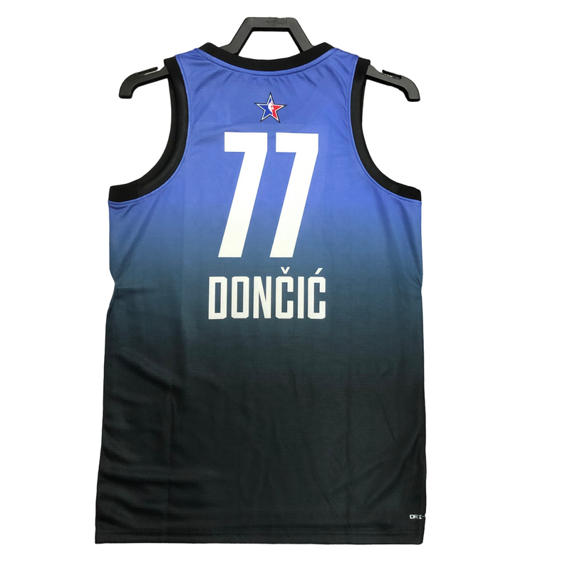 Regata NBA Dallas Mavericks All Star Nike Authentic Doncic 77 - Azul