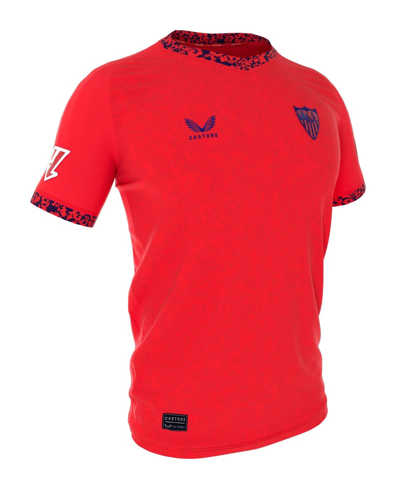 Camisa Sevilla Away 24/25 s/n° Torcedor Masculino - Vermelha