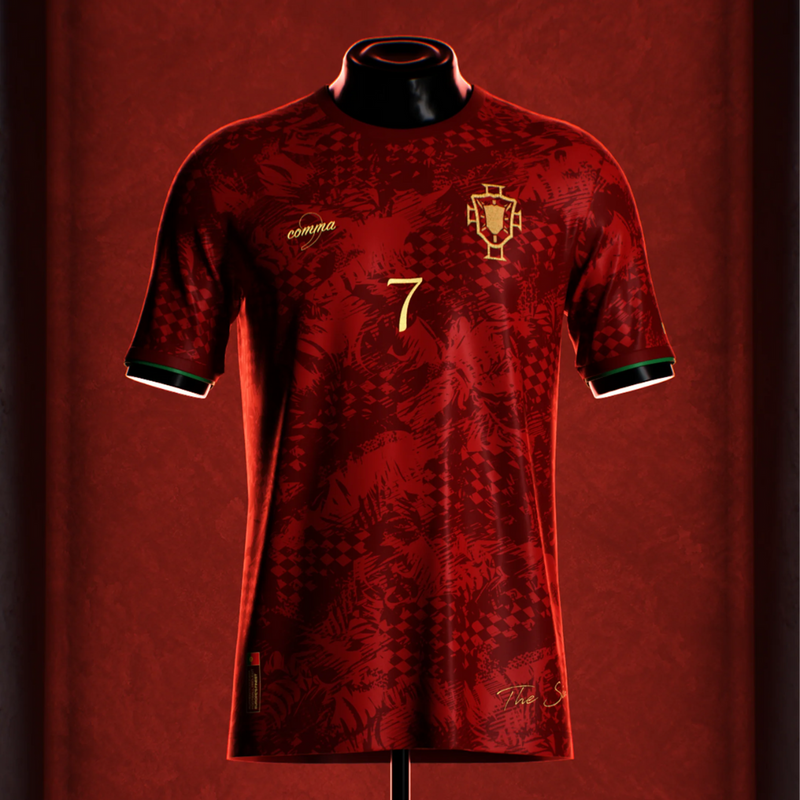 Camisa Portugal The Siu Cristiano Ronaldo 7 EURO 24/25 s/n° Torcedor Masculino - Vermelho