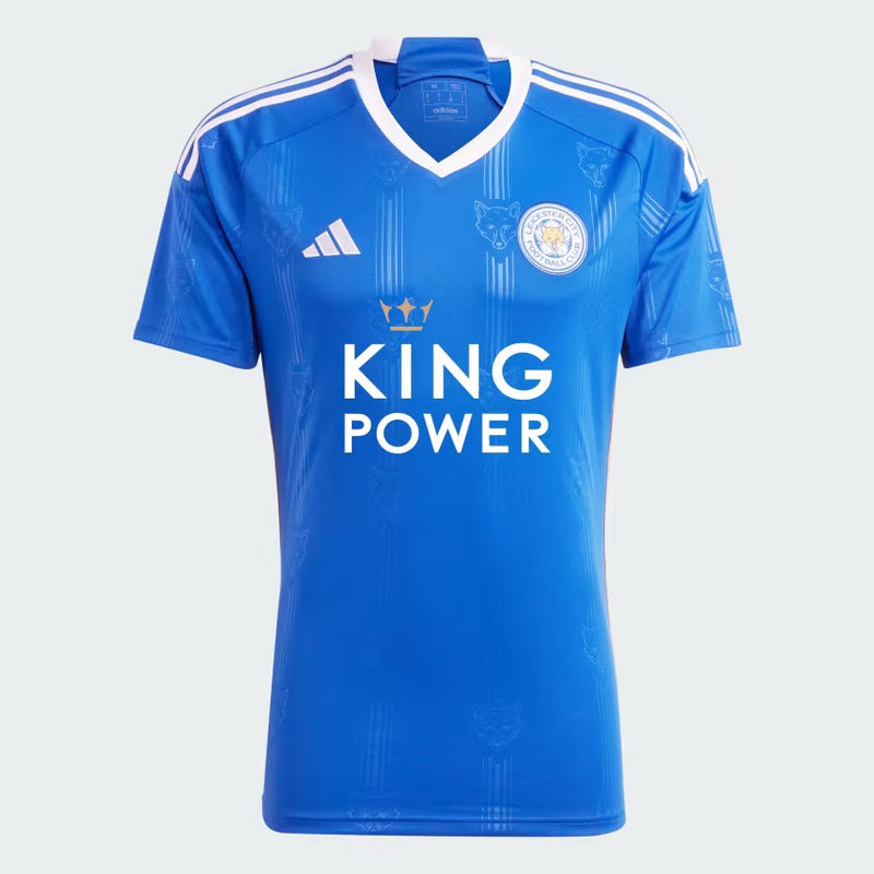 Camisa Leicester City Home 23/24 s/n° Torcedor Adidas Masculina - Azul