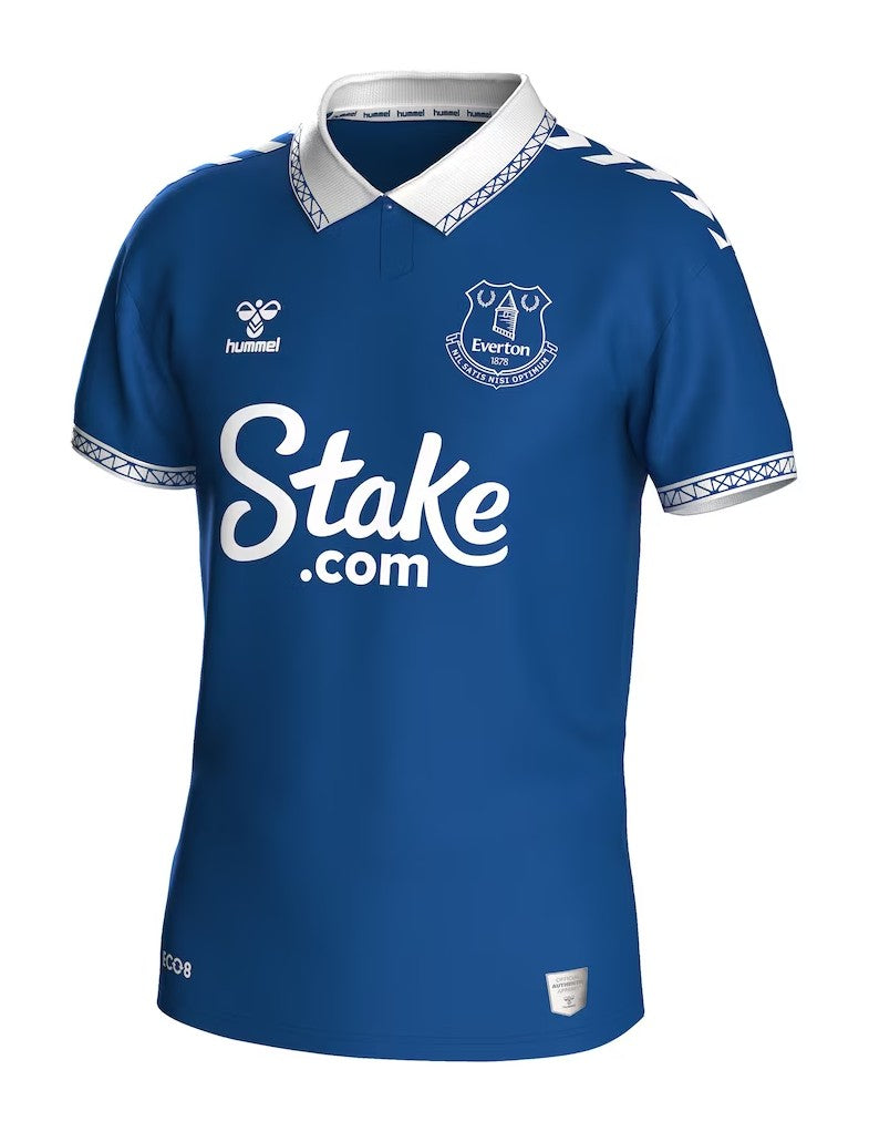 Camisa Everton Home 23/24 s/n° Torcedor Hummel Masculina - Azul