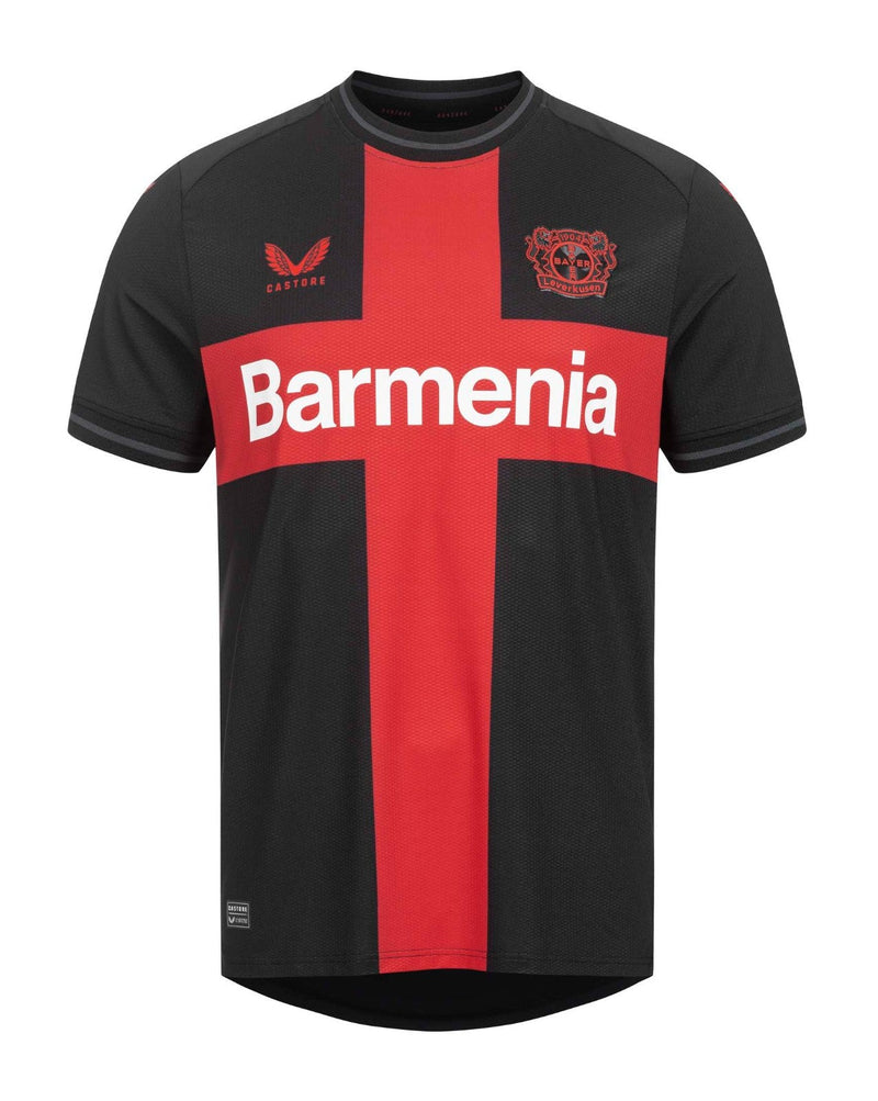 Camisa Bayer Leverkusen Home 23/24 s/n° Torcedor Castore Masculina - Preta