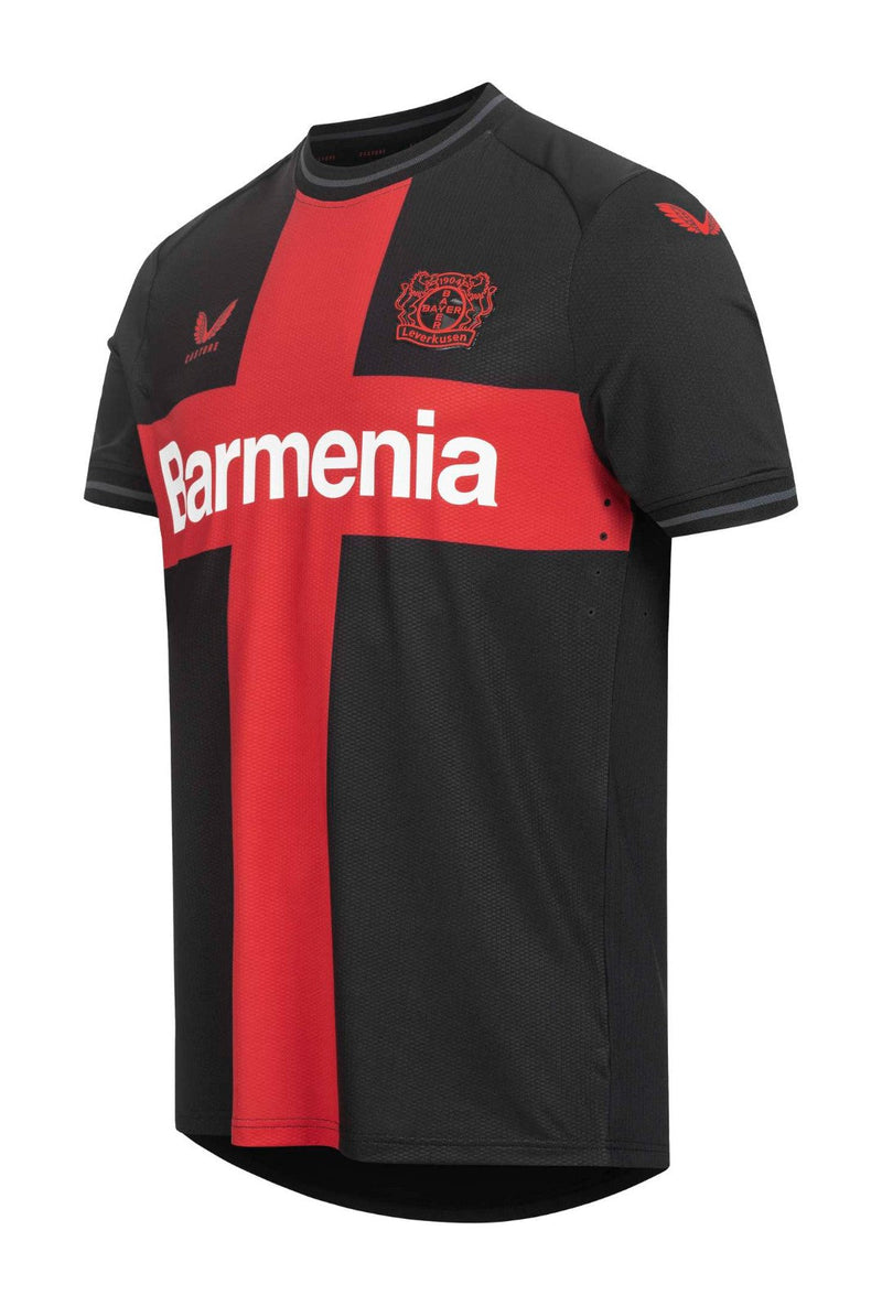 Camisa Bayer Leverkusen Home 23/24 s/n° Torcedor Castore Masculina - Preta