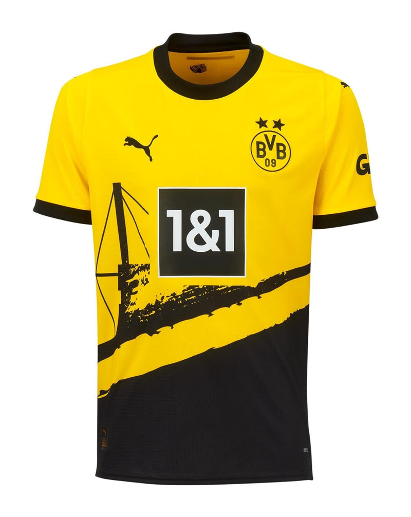 Camisa Borussia Dortmund Home 23/24 s/n° Torcedor Puma Masculina - Amarela