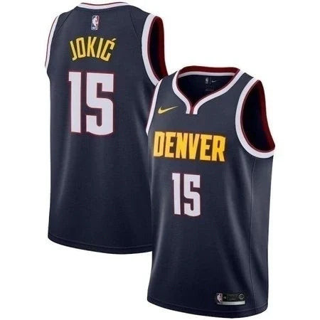 Regata NBA Denver Nuggets Nike Authentic Jokic 15 - Azul Marinho