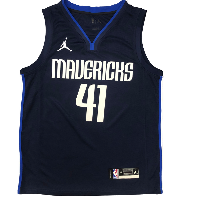 Regata NBA Dallas Mavericks Jordan Authentic Nowitzki 41 - Azul