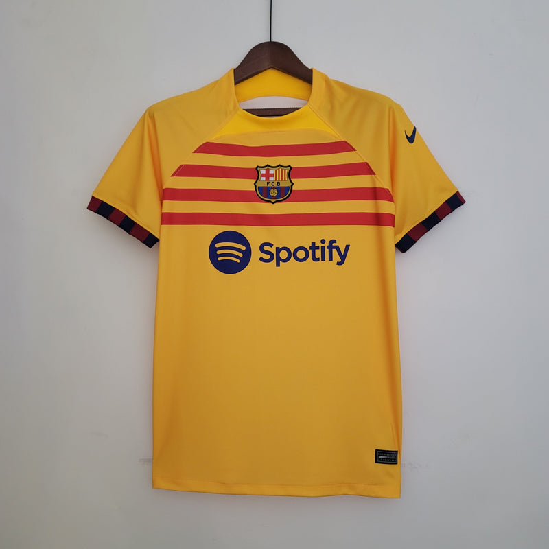 Camisa Barcelona Fourth 23/24 s/n° Torcedor Masculino - Amarelo